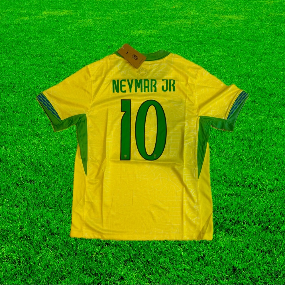 Neymar Jr. Brazil National Team Nike 2024 Home Stadium Player Jersey – Yellow